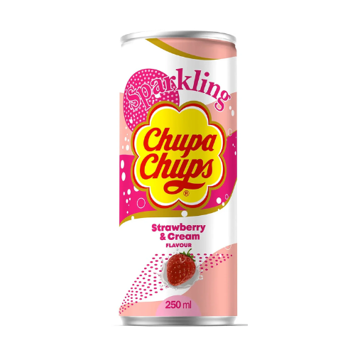 Chupa Chups Sparkling Strawberry Cream (Korea) 250mL